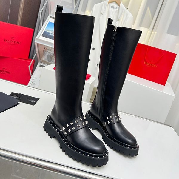 Valentino Roman Stud Boots Fake Calfskin Vug86210 Valentino Roman Stud Boots Fake Calfskin Vug86210