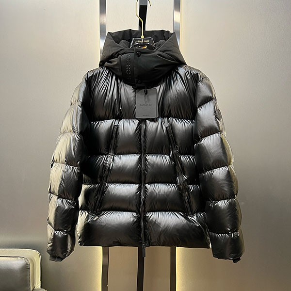 Moncler Replica Black Logo Quilted Hooded Jacket H2091A Moncler Replica Black Logo Quilted Hooded Jacket H2091A