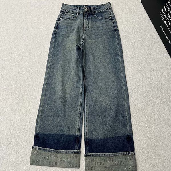 Hot item Miu Miu logo straight jeans replica myr28859