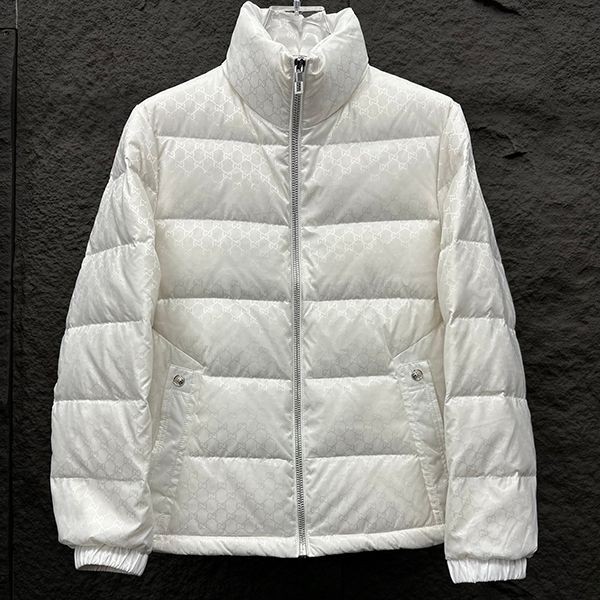 New color☆Rare Gucci GG down jacket replica☆White gug89325 New color☆Rare Gucci GG down jacket replica☆White gug89325