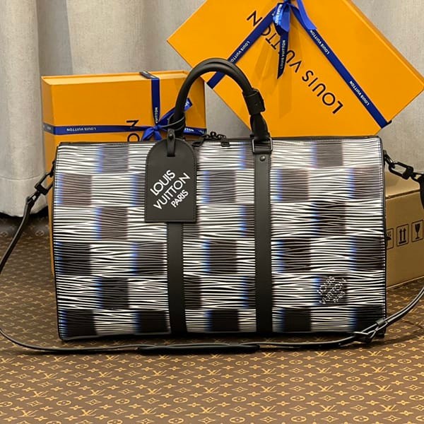 The latest and most fashionable Louis Vuitton Keepall Bandouliere 50 bag replica M23771 The latest and most fashionable Louis Vuitton Keepall Bandouliere 50 bag replica M23771