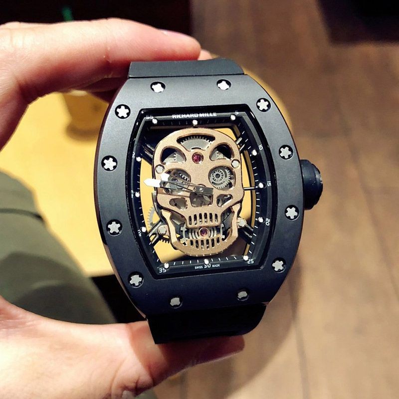 Limited edition and rare! Richard Mille Tourbillon Skull Nano Ceramic RM5201