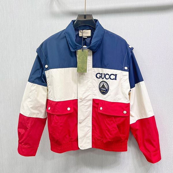 New [Gucci] Cotton Blend Jacket Replica 739748 gul14066