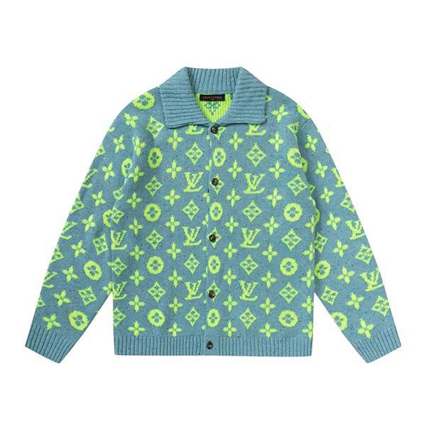 Very popular! Louis Vuitton Monogram Knit Bomber Jacket Replica vuy13594