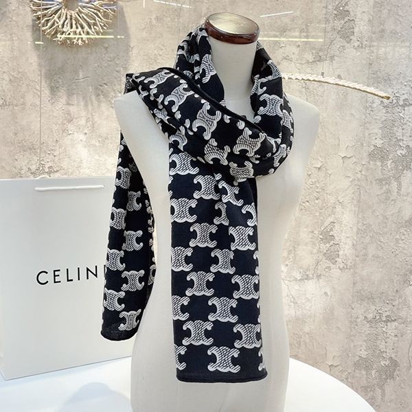 Hard to find! Celine Monogram Scarf Fake Cashmere Cej13946