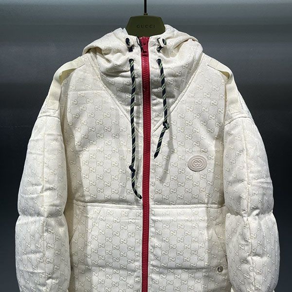 Recommended Gucci logo cream down jacket gus29657