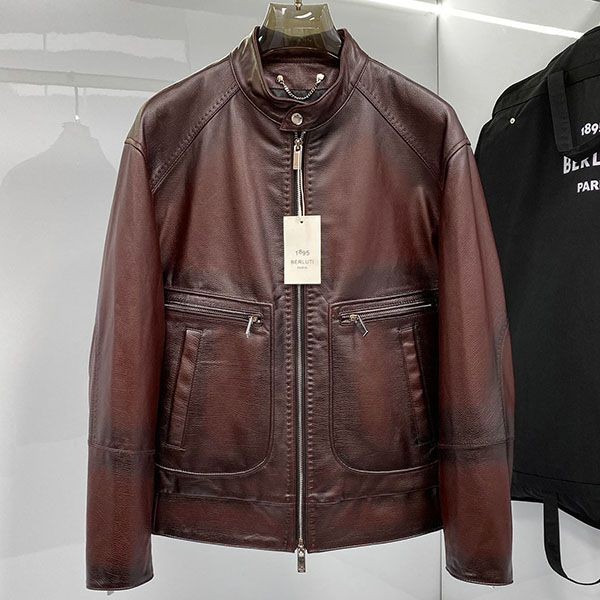 Berluti fake patina rider jacket bed01057