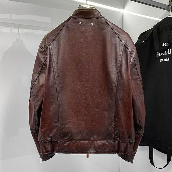 Berluti fake patina rider jacket bed01057