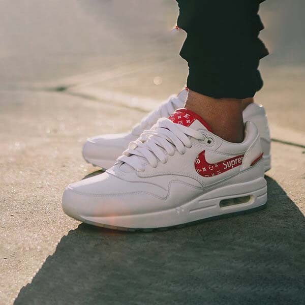 Tracking included Supreme Louis Vuitton Nike Air Max 1 fake AIR MAX 1 custom is a hot topic overseas! nah00495