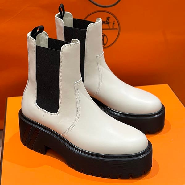 Immediate delivery Hermes replica ankle boots monotone erb72227