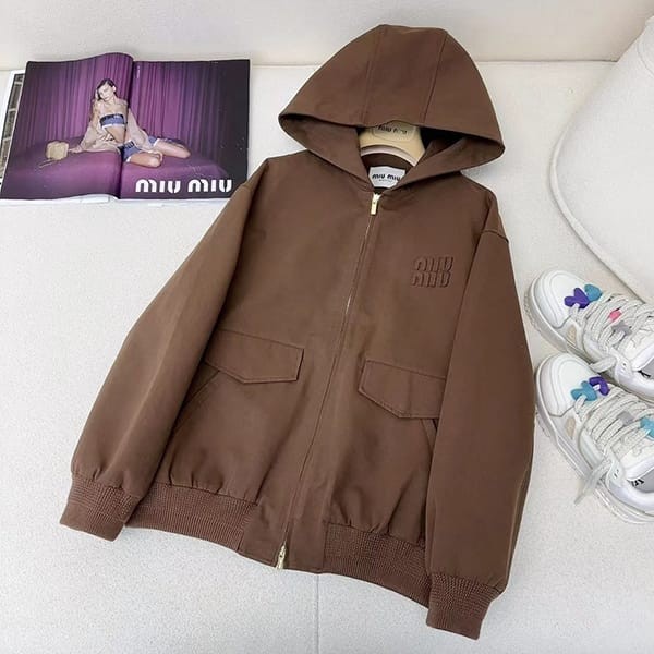 Miu Miu corduroy hoodie jacket loved by many celebrities, copy myn31857 Miu Miu corduroy hoodie jacket loved by many celebrities, copy myn31857