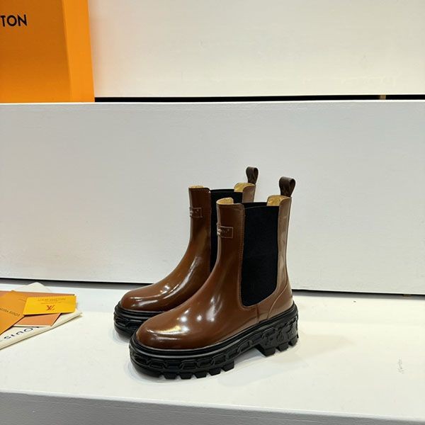 The hottest topic! Louis Vuitton leather ankle boots replica LV Bobur line vuz82139