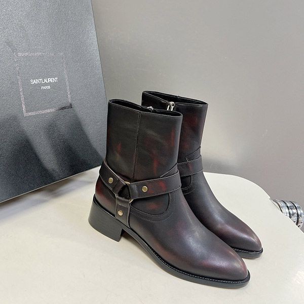 n-grade recommended Saint Laurent belt short boots replica Sah00039