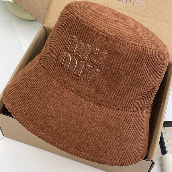 Miu Miu velvet bucket hat replica corduroy myk72584