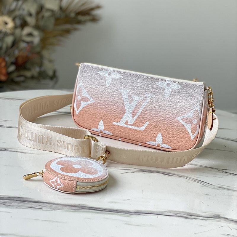 [Not available in Japan] Louis Vuitton Multi Pochette Accessoires Replica ★ Canvas Shoulder Bag - Blue M57634