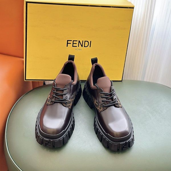 Fendi lace-up shoes replica with tracking fec58568