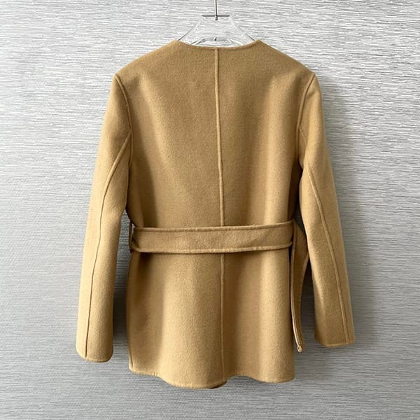 Very popular all over the world? Louis Vuitton wool no-collar coat replica monogram vuv23999