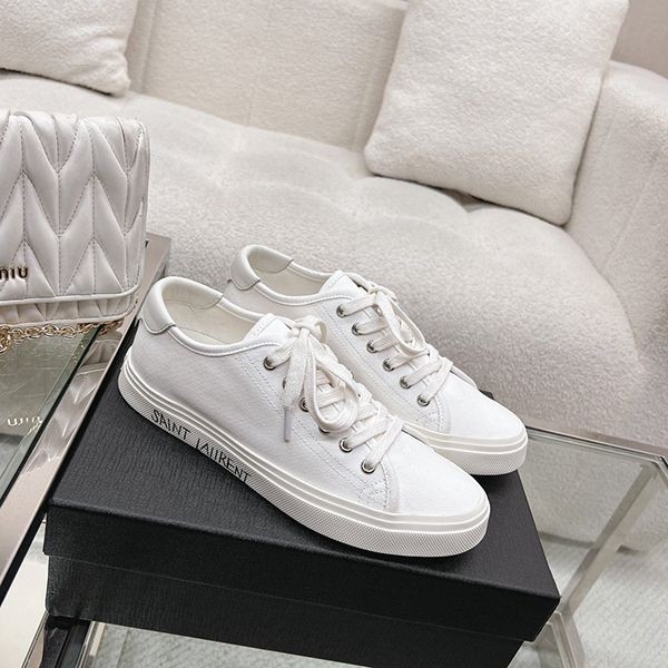 High quality?Saint Laurent Malibu sneakers fake canvas & leather Sau82776