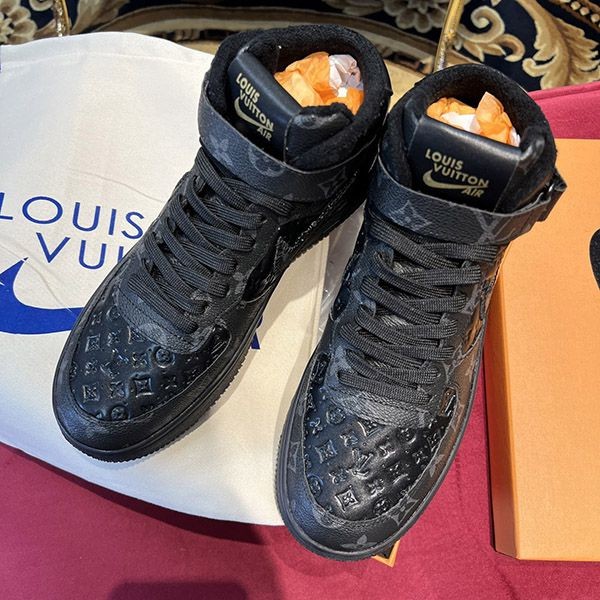 Popular all over the world? Nike x Louis Vuitton x Off-White replica collaboration high-top sneakers vuz01211