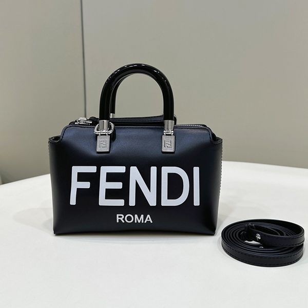 Classic [Fendi] By the Way Copy Mini Leather Boston Bag 8BS067