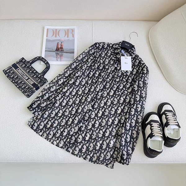 [Elegant?] Dior replica Dior Oblique overshirt beige def33801