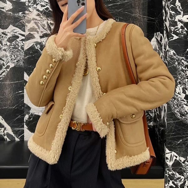 Free shipping Celine fake cardigan jacket lambskin 2F457274T18EM