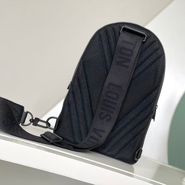 Hard to find Louis Vuitton Pilot Sling Bag Black Replica M23736
