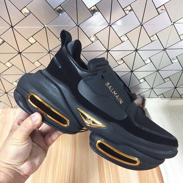 Balmain Replica Sneakers Logo Leather B-BOLD Low Top bav44924