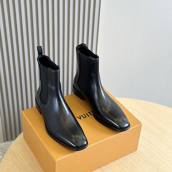 Super low price! Louis Vuitton side gore Chelsea boots replica vuc71713