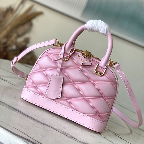 Elegant pastel? Louis Vuitton Alma BB copy handbag 24453 Elegant pastel? Louis Vuitton Alma BB copy handbag 24453