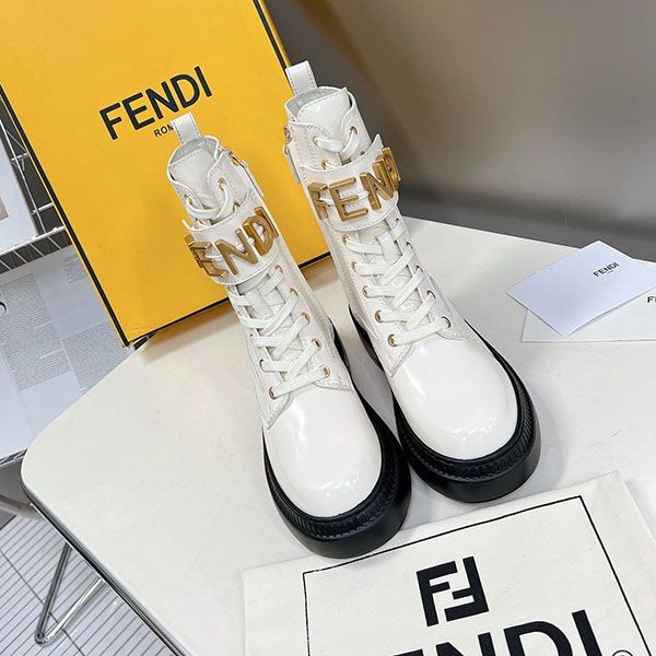 New design Fendi Graphie FF pattern biker boots replica feh09396 New design Fendi Graphie FF pattern biker boots replica feh09396