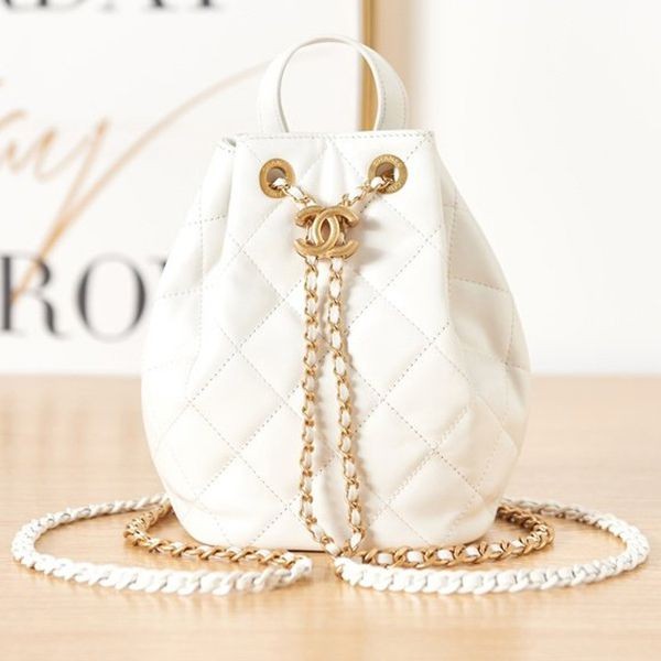 High quality???Chanel Matelasse bucket bag replica AS3211
