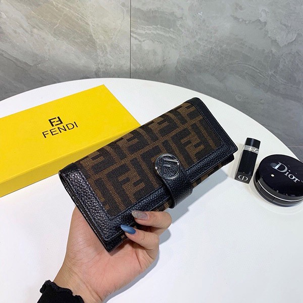 Fendi FF motif long wallet replica fet84587