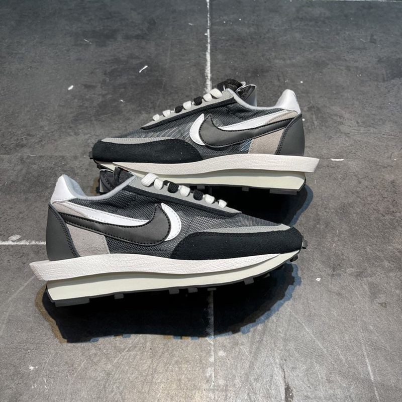 Get it before they sell out! Extremely comfortable! Sacai Nike Replica LD Waffle Black Anthracite BV0073-001