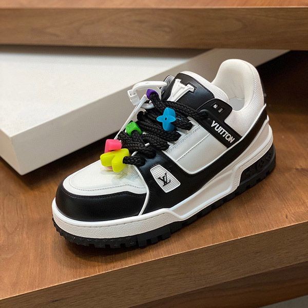 Louis Vuitton LV Beaded Trainer Replica Maxi Line Sneakers vud32010