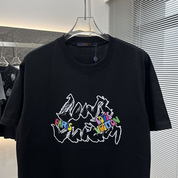 New and super limited? Louis Vuitton T-shirt, cheap, printed, short sleeve, vua18943
