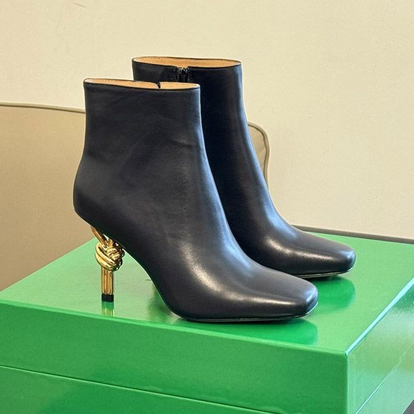 Bottega Veneta Knot Ankle Boots Replica BOC92377
