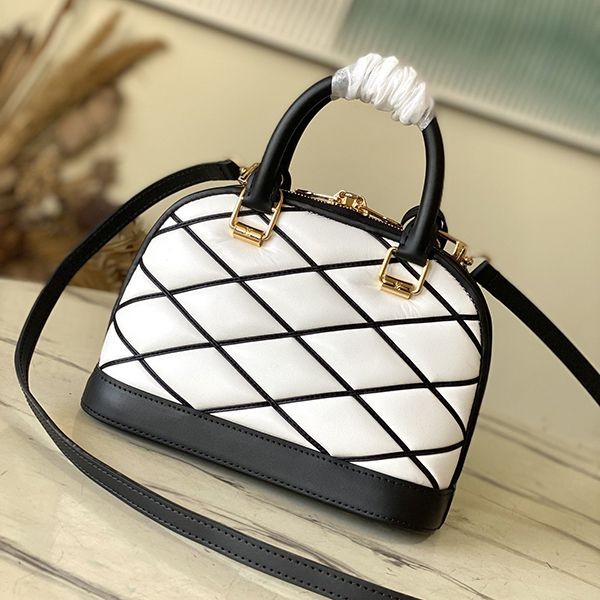 Louis Vuitton Women's Alma BB N-grade Bag Lamb Check M23761