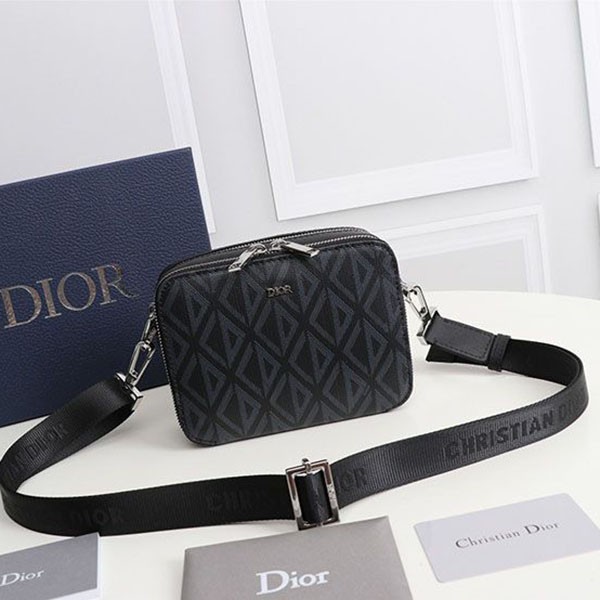 Very popular!! New color Dior CD Diamond canvas messenger pouch dei94780