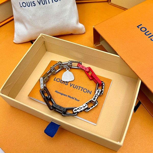 Louis Vuitton LV x Yayoi Kusama Bracelet Monogram Chain M0976M Louis Vuitton LV x Yayoi Kusama Bracelet Monogram Chain M0976M