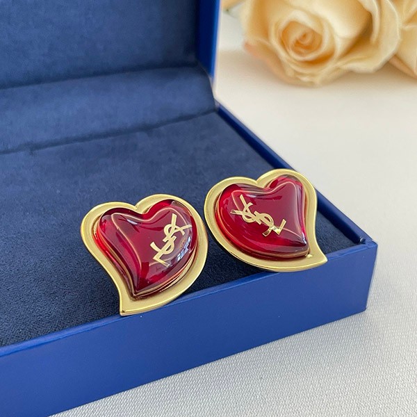 Saint Laurent Heart Earrings Replica Sal50193