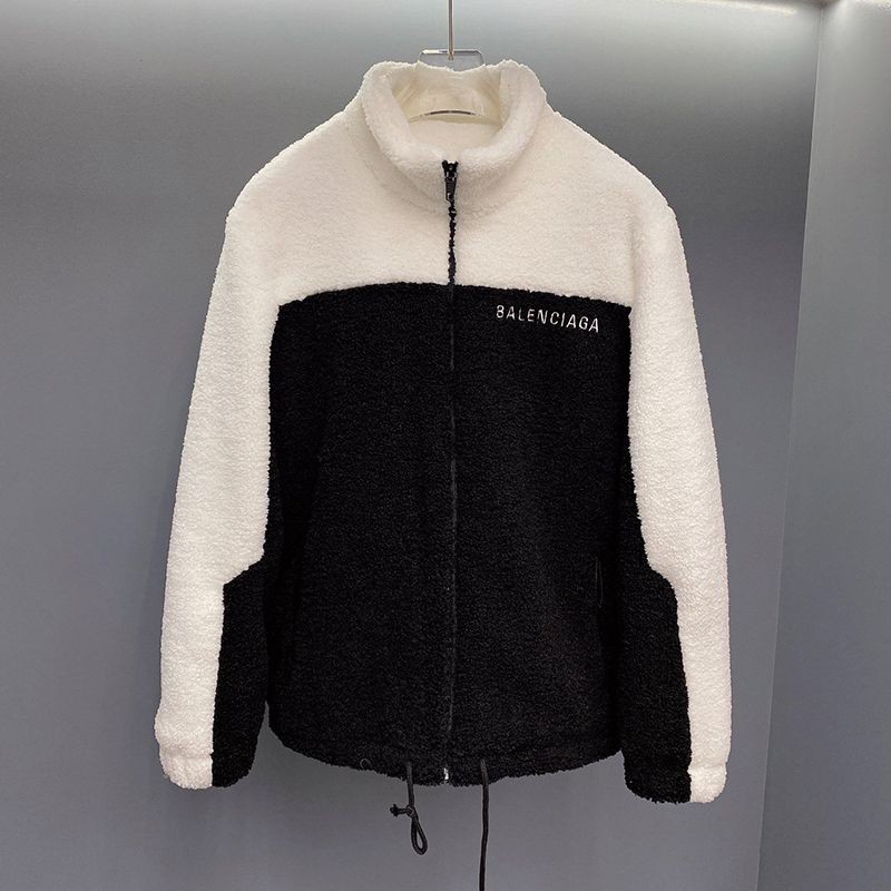 Very popular!! New color Balenciaga wool zip-up jacket copy bap12914