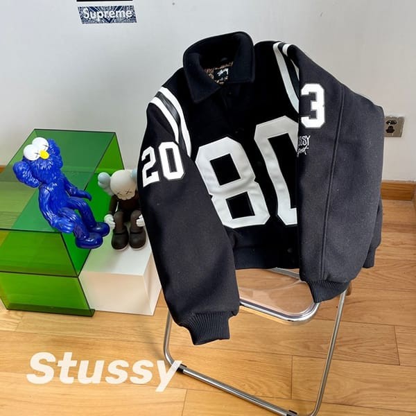 Attention ★ [Stussy fake] Jacket 80 WOOL VARSITY JACKET sux31141