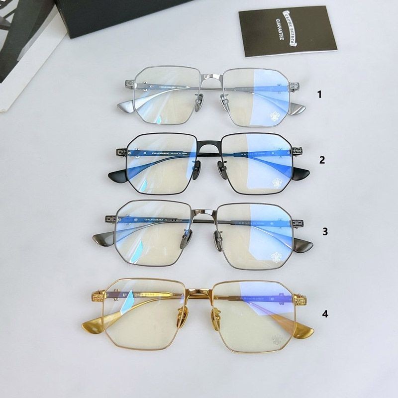 ☆Super popular☆High quality???Chrome Hearts glasses copy CH Plus 4 colors CH8098