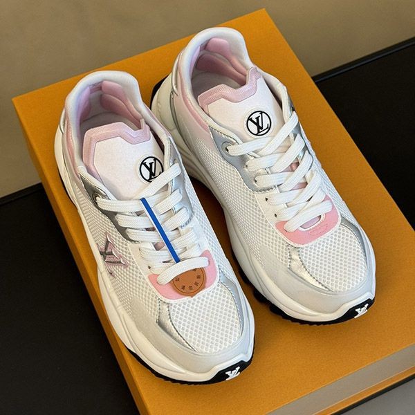 Louis Vuitton sneakers replica pink blue vun67622
