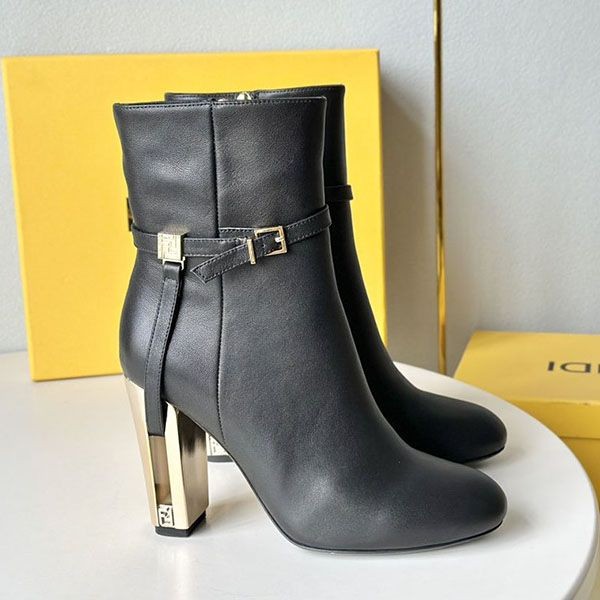 Recommended Fendi Baguette Nappa Leather Ankle Boots fej70688 Recommended Fendi Baguette Nappa Leather Ankle Boots fej70688