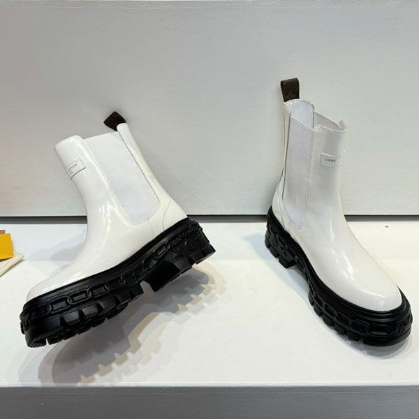 Quick delivery Louis Vuitton replica leather ankle boots LV Bobur line vuh64336