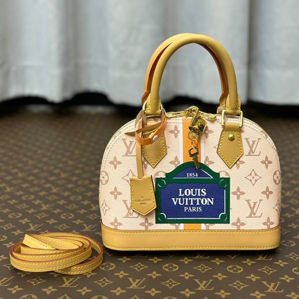 Boutique Louis Vuitton Alma BB Monopanam Handbag Replica M23502 Boutique Louis Vuitton Alma BB Monopanam Handbag Replica M23502