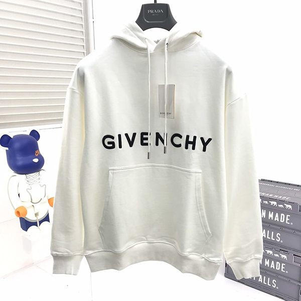 Classic [Givenchy] Light pink reverse logo hoodie jif62458
