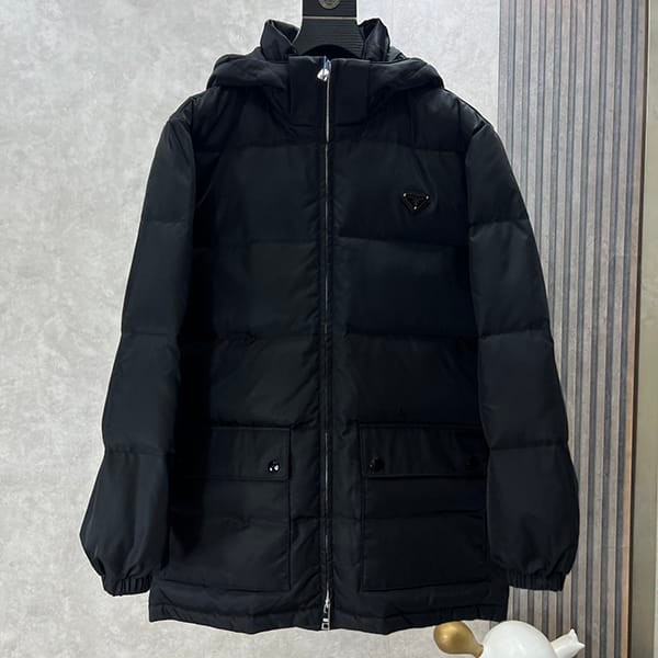 Attention ★ Prada Re Nylon Long Down Jacket Replica puf46294